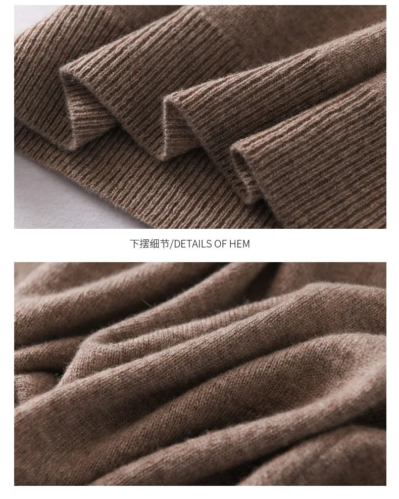 Women's 100% Merino Wool Sweater O-Neck