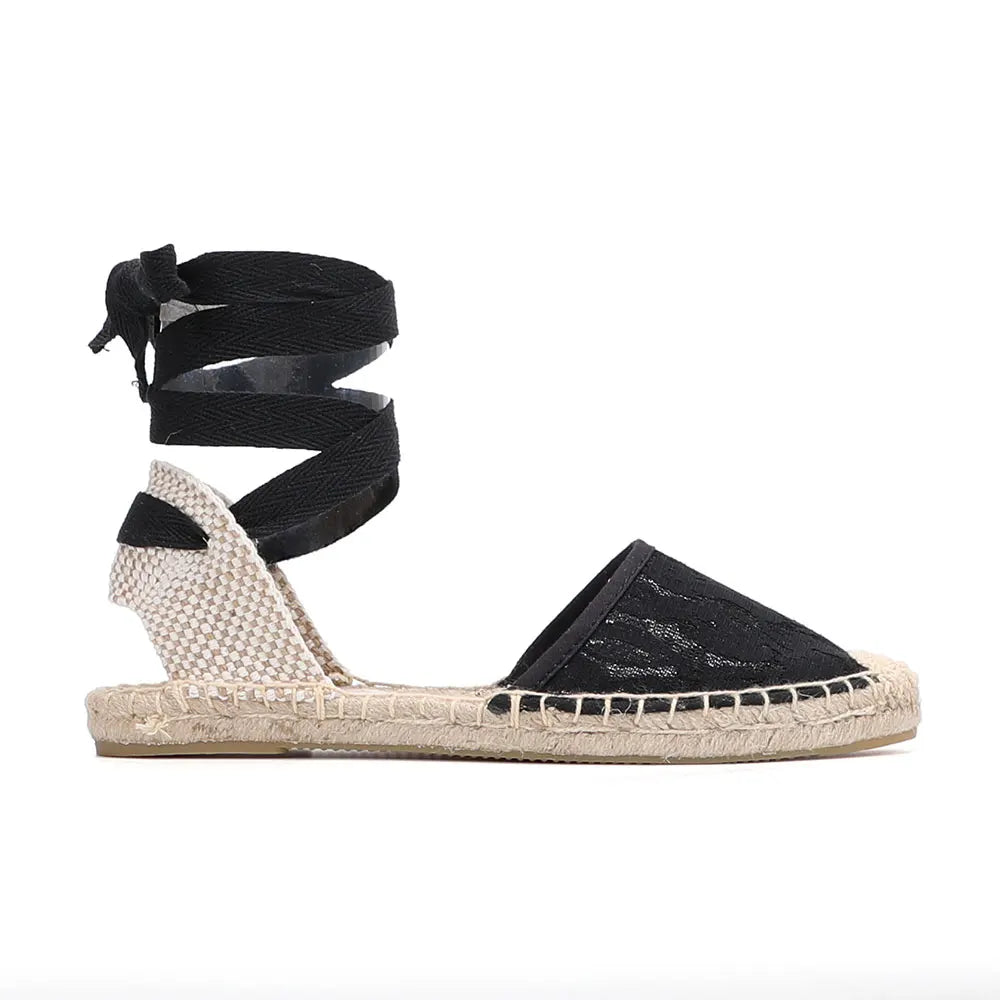 Natural Hemp with Lace Espadrilles