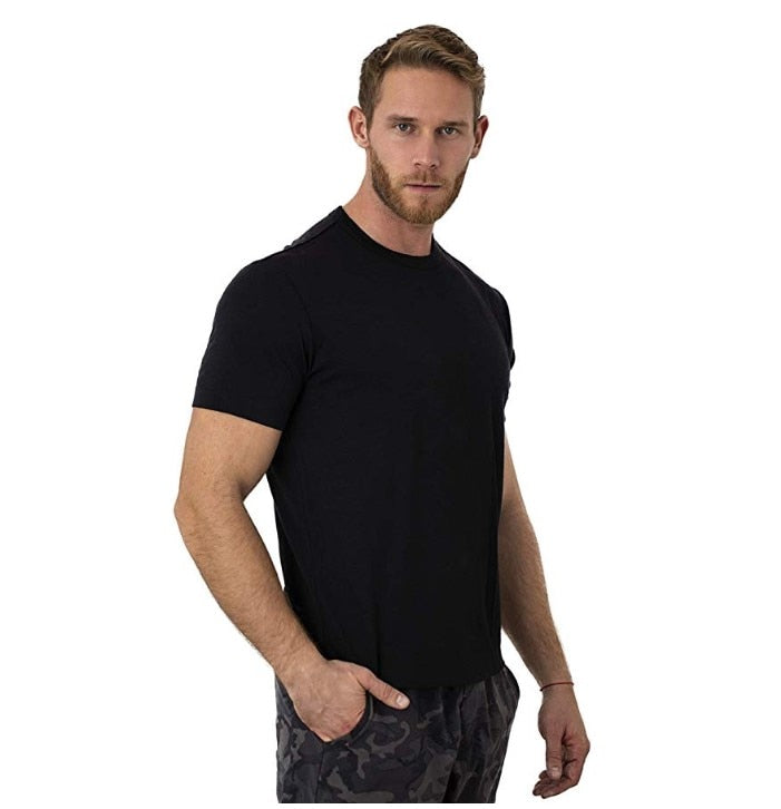 Natural Sweat Absorbing Wool Short Sleeved T-Shirt