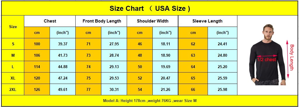 Long Sleeved T-Shirt 100% Merino Wool
