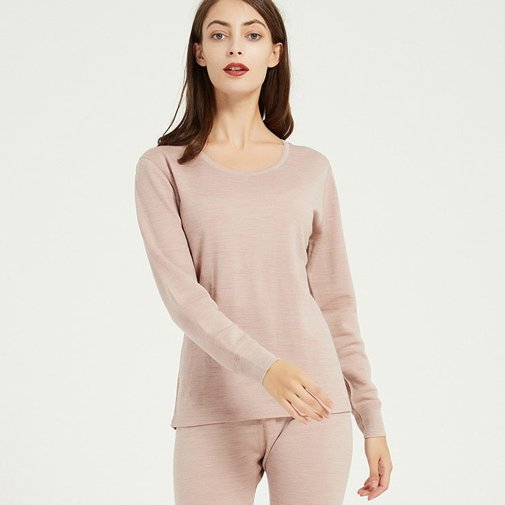 Thermal Top and Leggings Long Underwear 100% Merino Wool