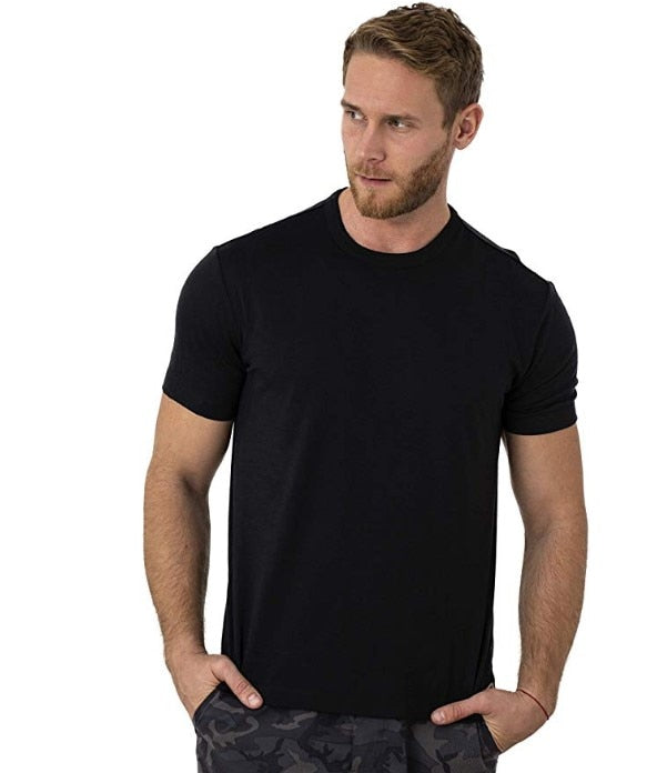 Natural Sweat Absorbing Wool Short Sleeved T-Shirt