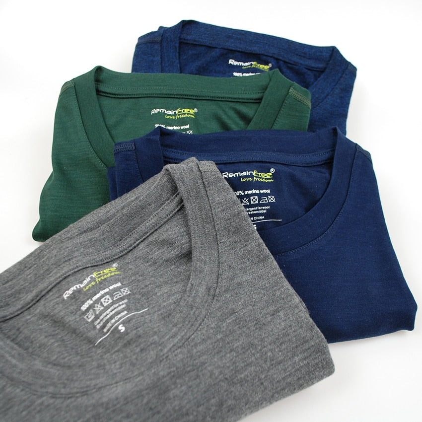 Long Sleeved T-Shirt 100% Merino Wool