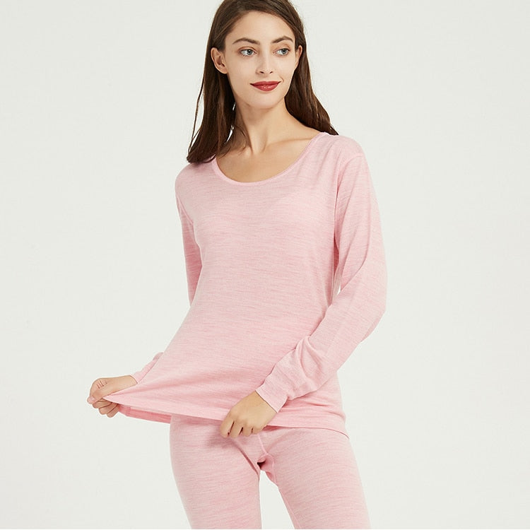 Thermal Top and Leggings Long Underwear 100% Merino Wool