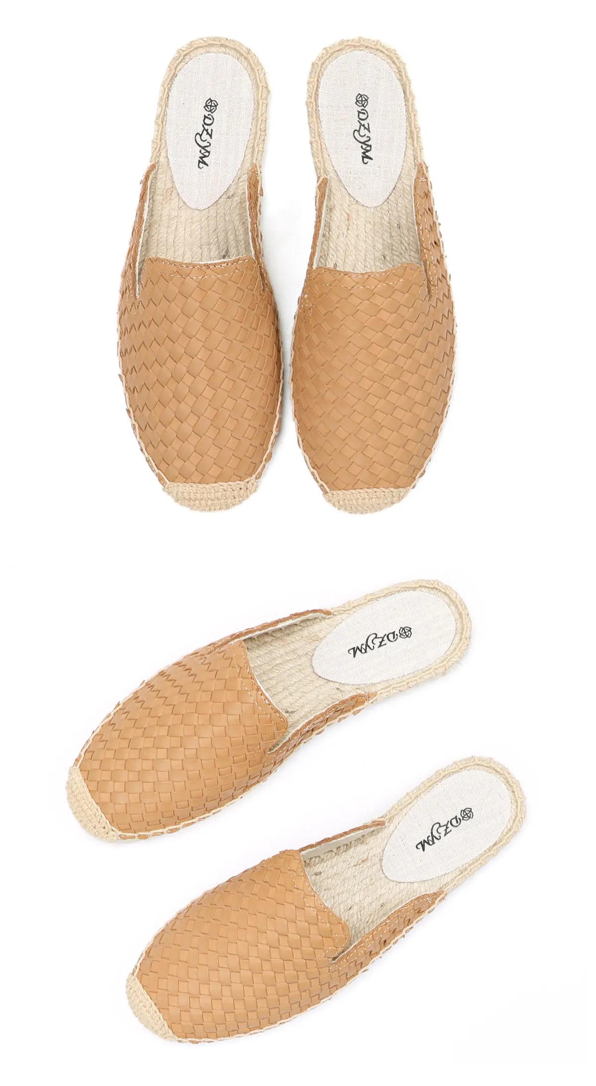 Genuine Leather Summer Flat Mules
