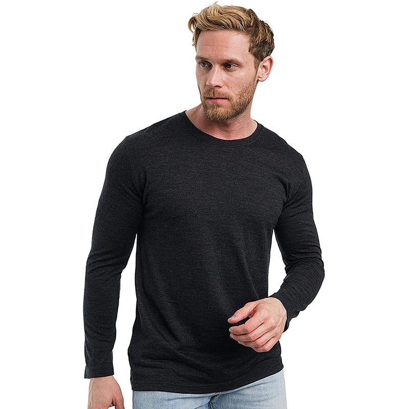 Long Sleeved T-Shirt 100% Merino Wool