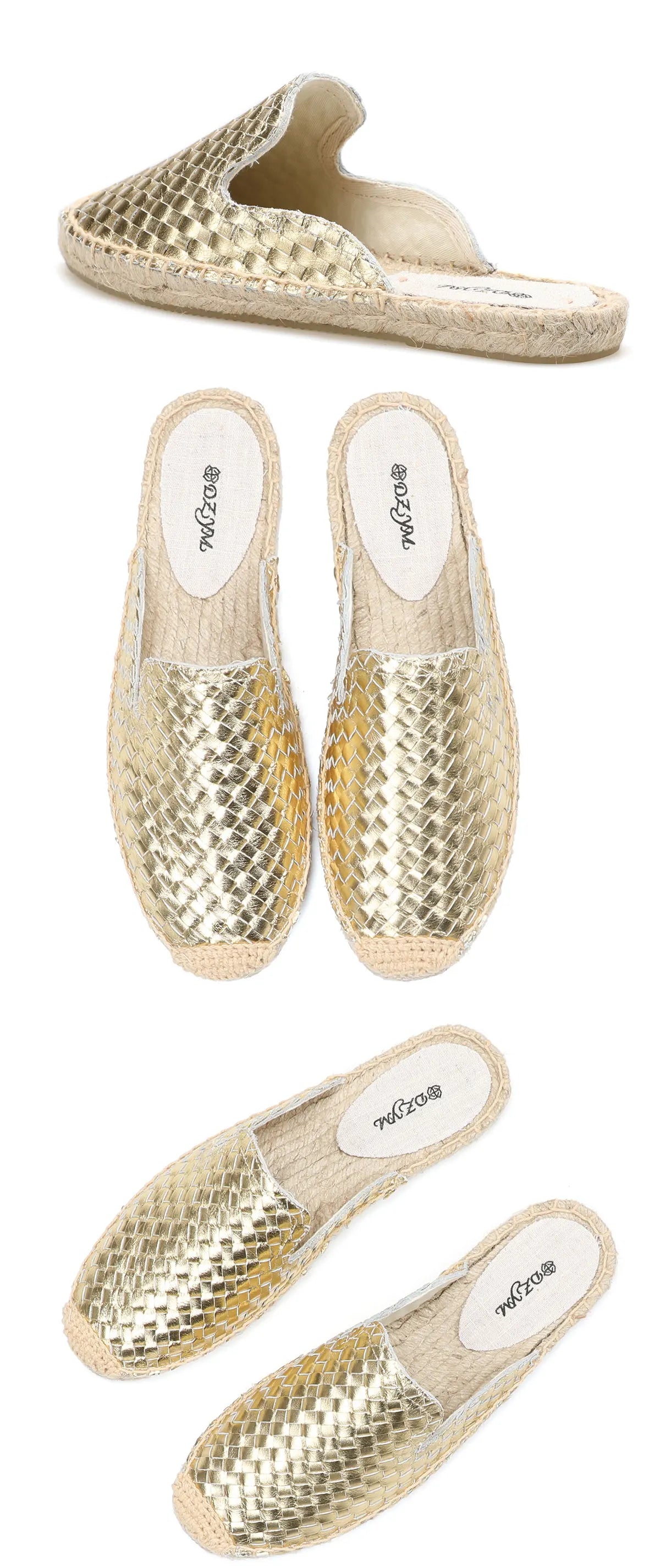 Genuine Leather Summer Flat Mules