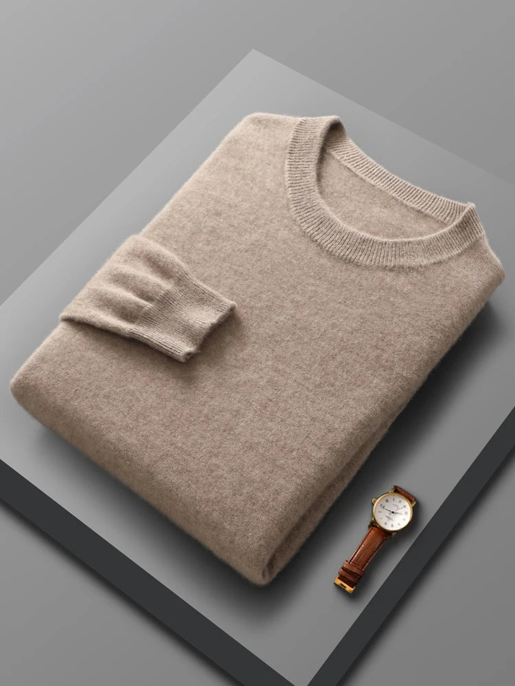 Men's 100% Merino Wool Pullover Sweater