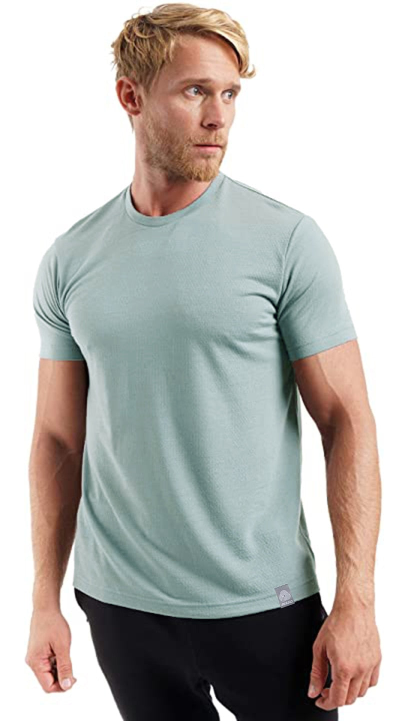 Natural Sweat Absorbing Wool Short Sleeved T-Shirt