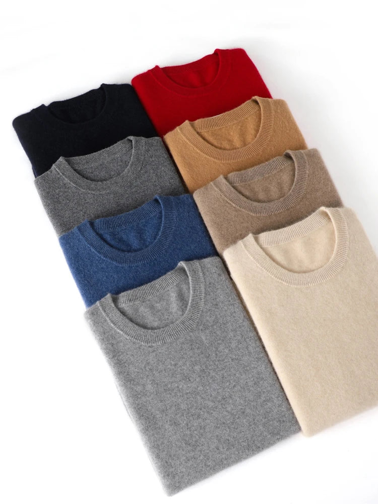 Men's 100% Merino Wool Pullover Sweater