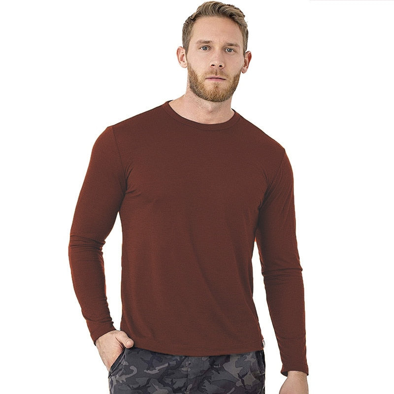 Long Sleeved T-Shirt 100% Merino Wool