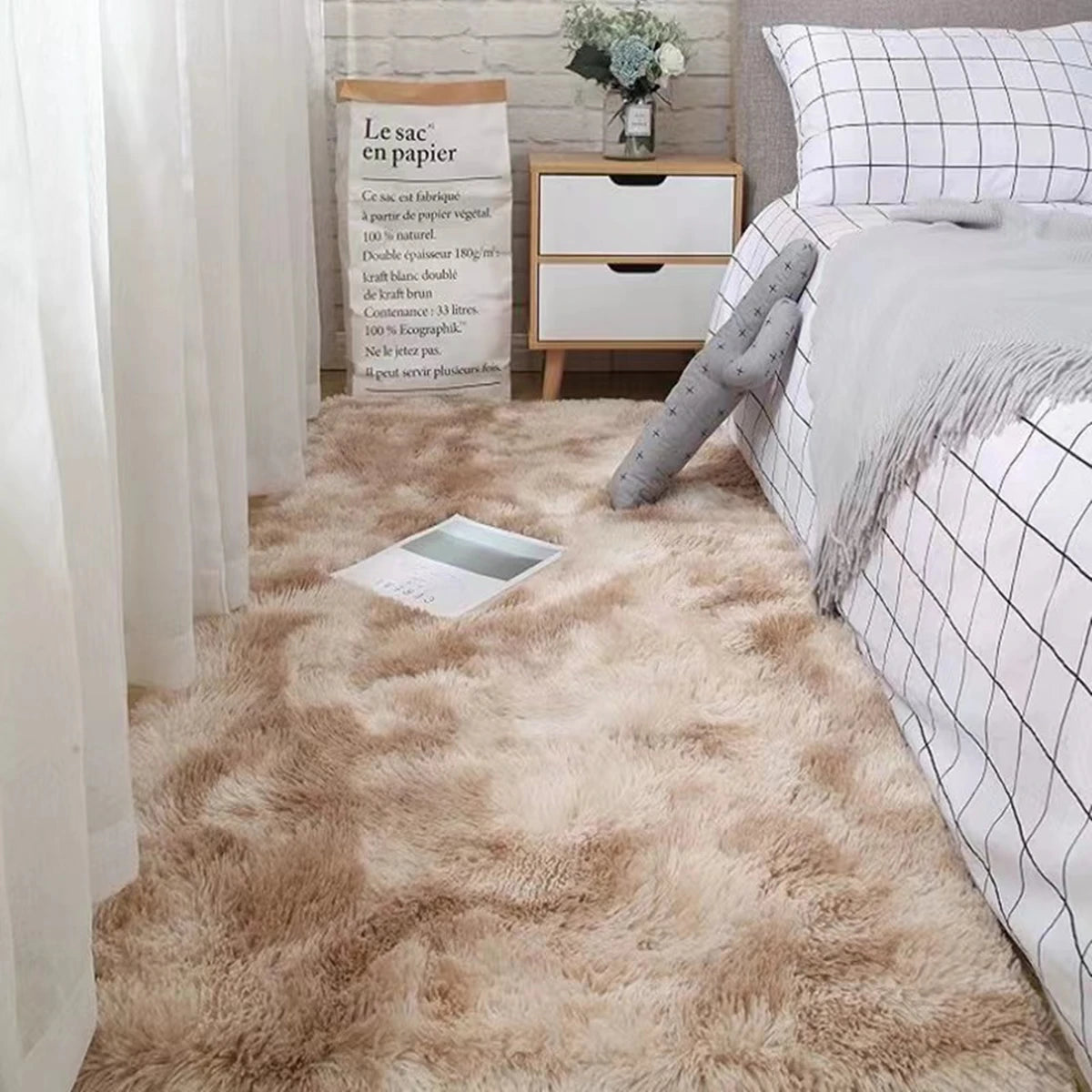 Soft Area Rugs Bedroom Carpet Fluffy
