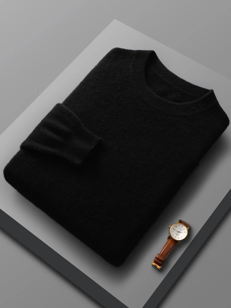 Men's 100% Merino Wool Pullover Sweater