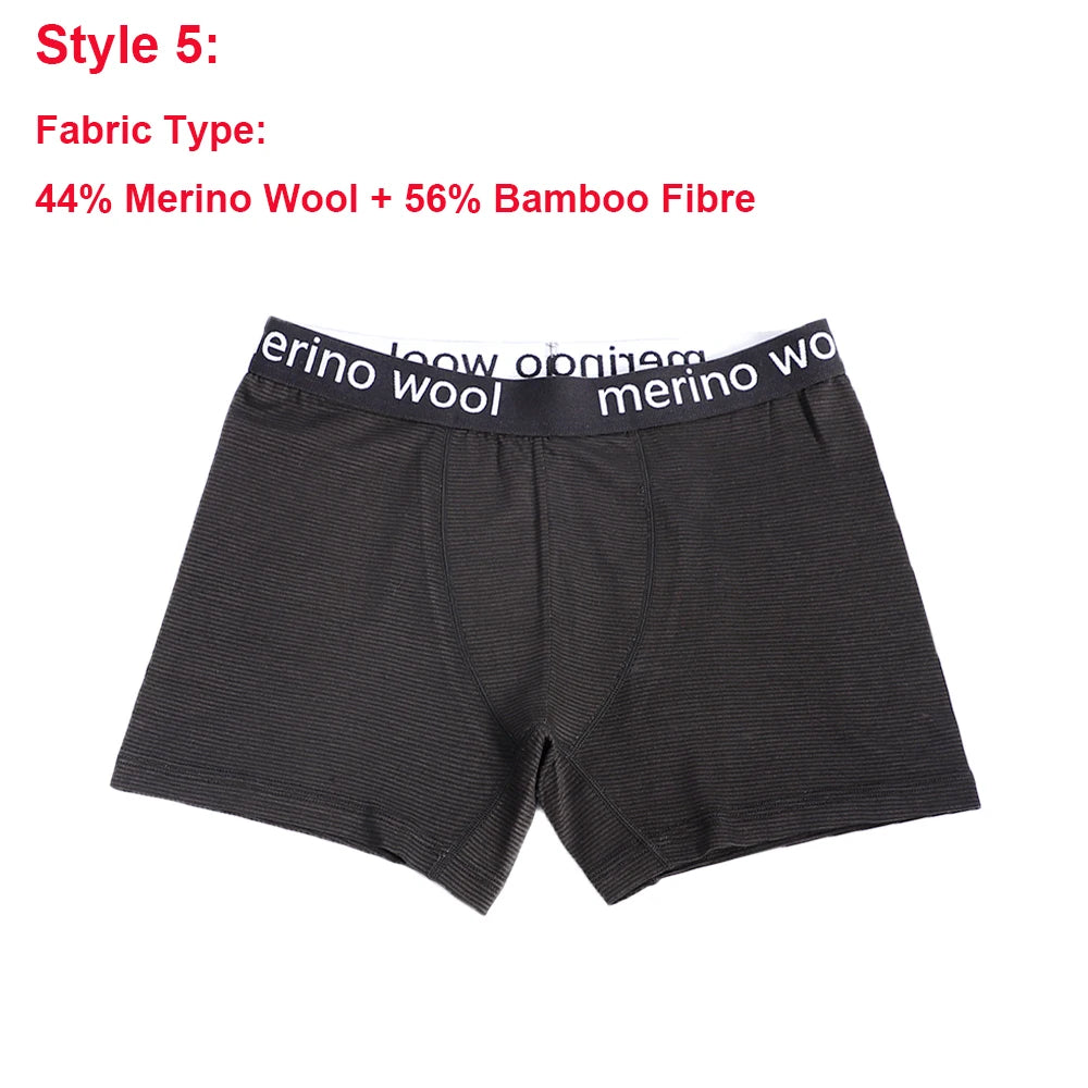 Men's Underwear 40% Merino Wool Blend Boxershorts