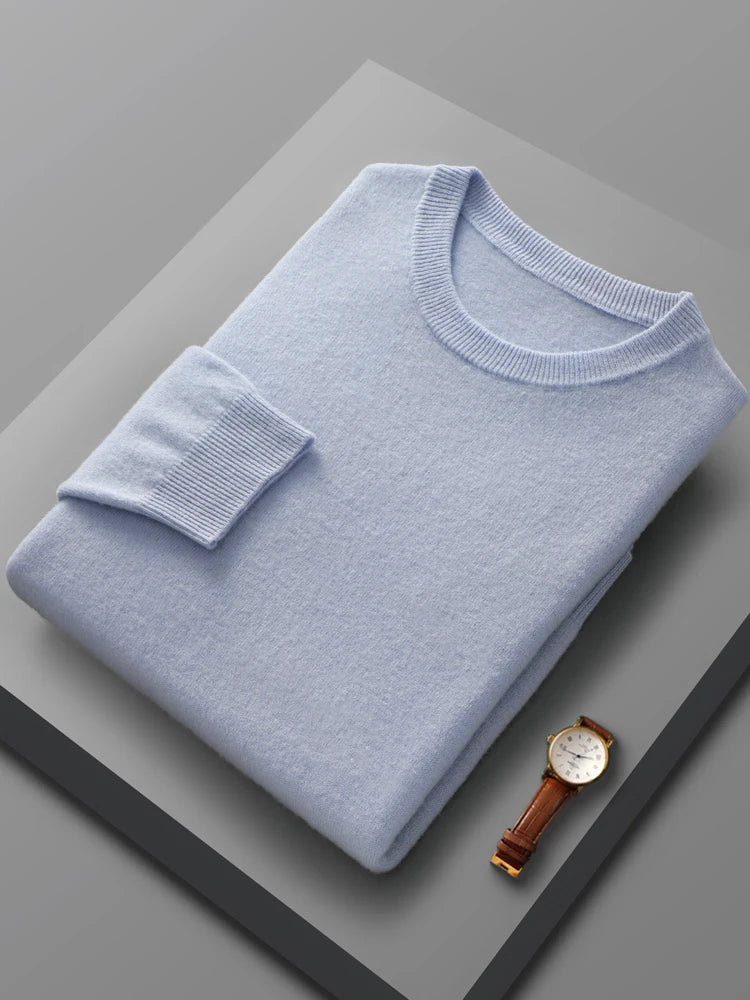 Men's 100% Merino Wool Pullover Sweater