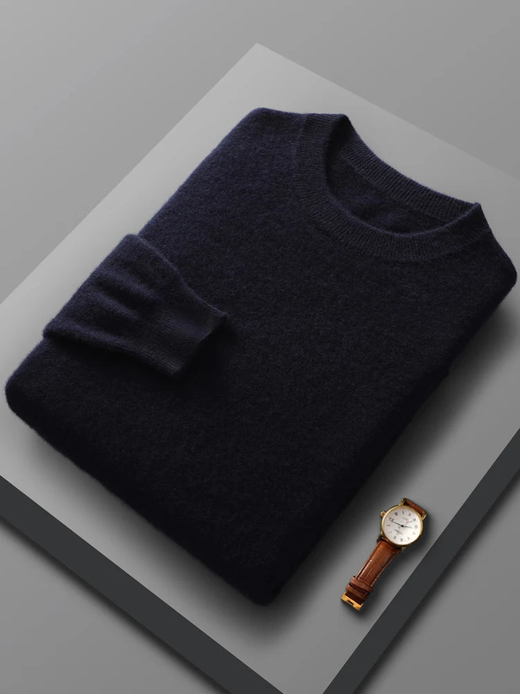 Men's 100% Merino Wool Pullover Sweater