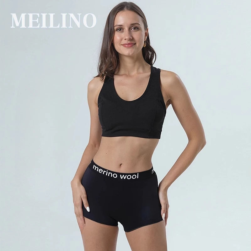 Women's Merino Wool Blend Boxer Briefs