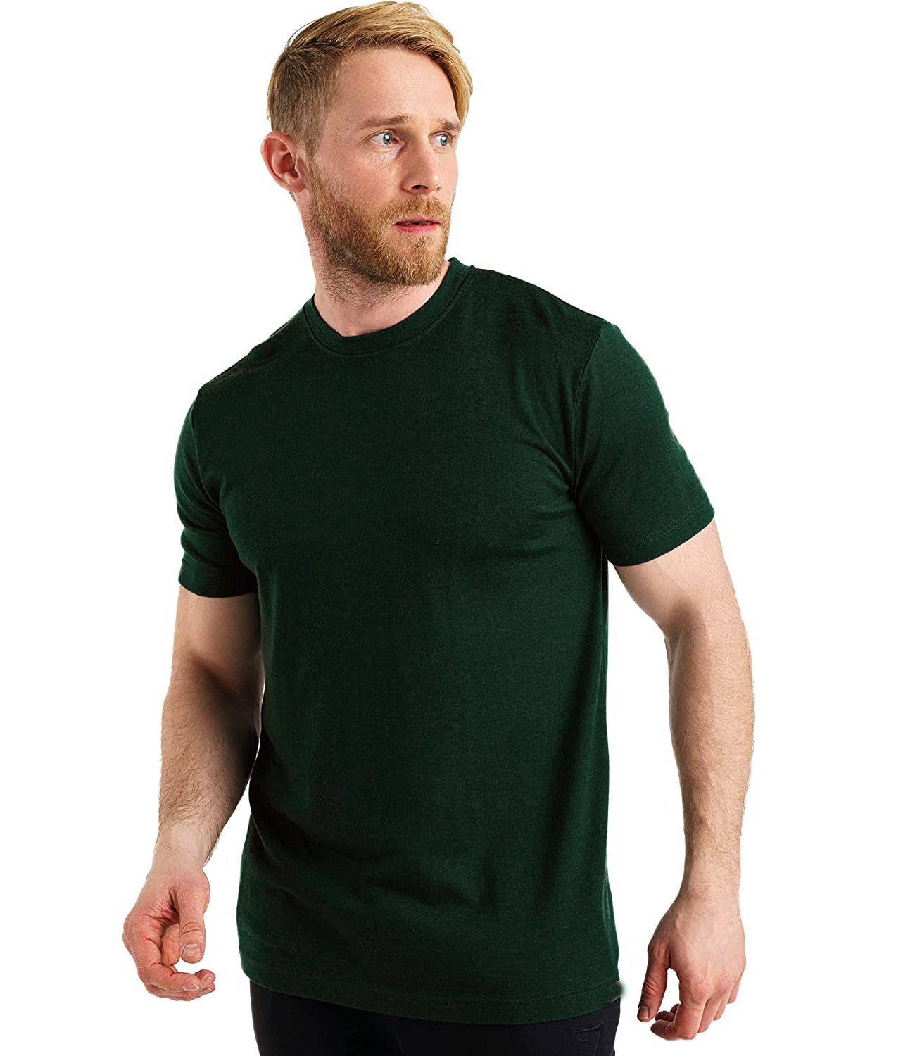 Natural Sweat Absorbing Wool Short Sleeved T-Shirt