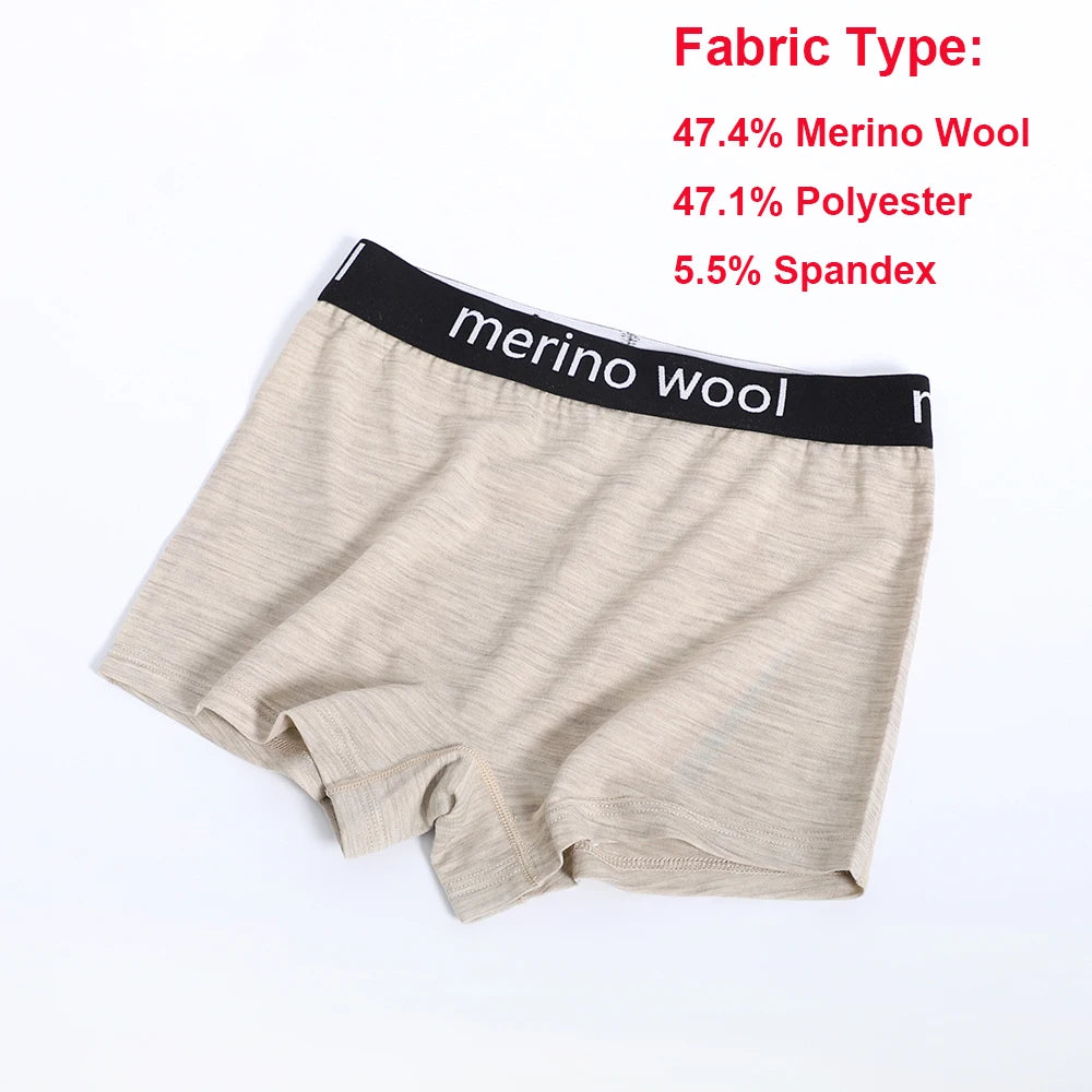 Women's Merino Wool Blend Boxer Briefs