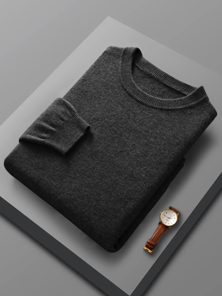 Men's 100% Merino Wool Pullover Sweater