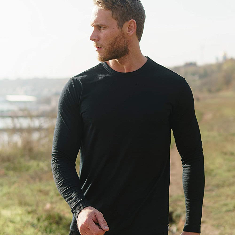 Long Sleeved T-Shirt 100% Merino Wool