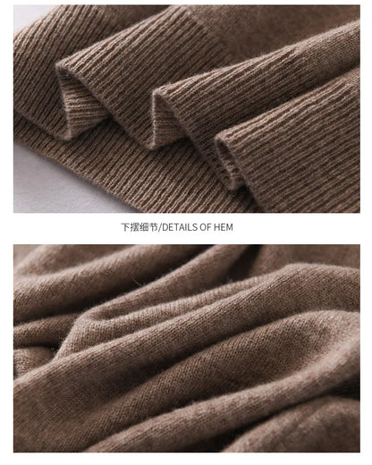 Women's 100% Merino Wool Sweater O-Neck