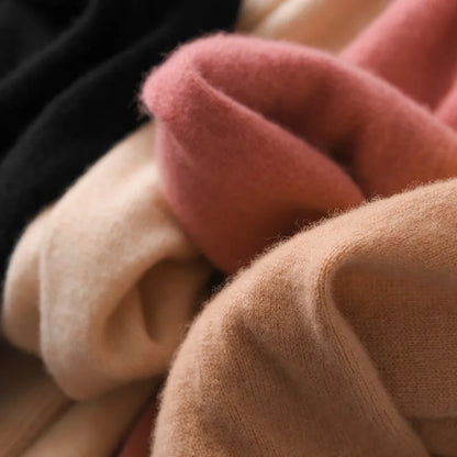Women's 100% Merino Wool Sweater O-Neck