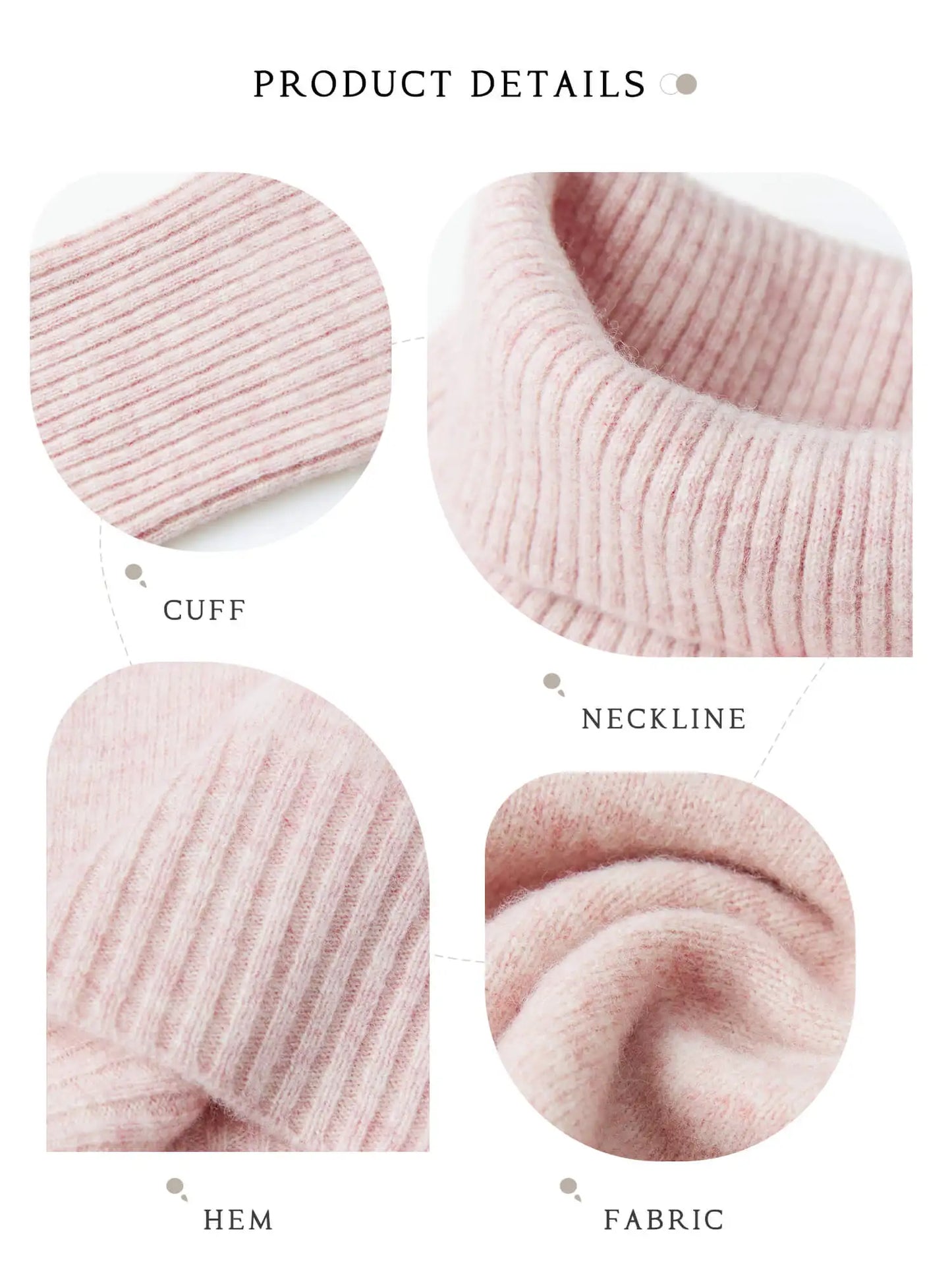 Cashmere Women's Knitted 100% Merino Wool Sweater