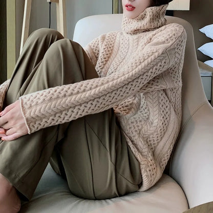 Cashmere High Neck Sweater