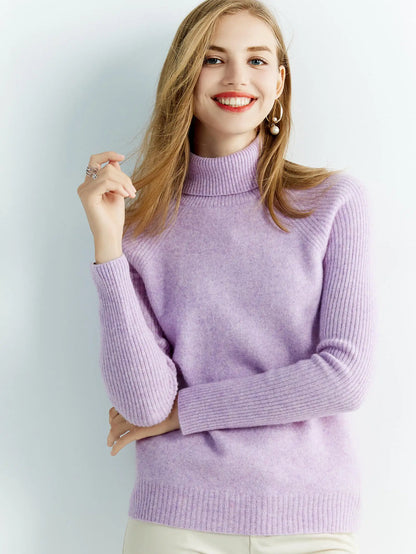 Cashmere Women's Knitted 100% Merino Wool Sweater