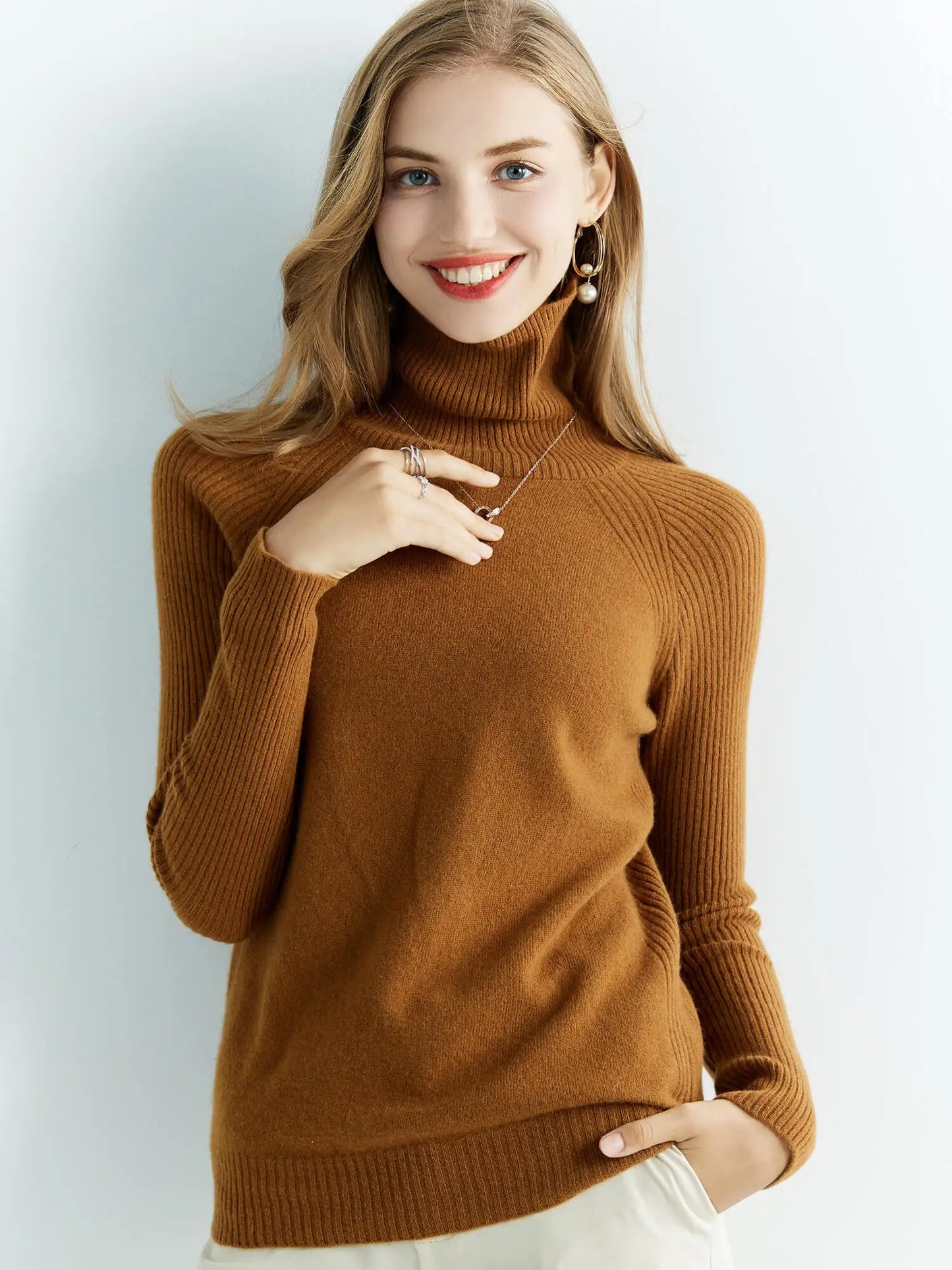 Cashmere Women's Knitted 100% Merino Wool Sweater