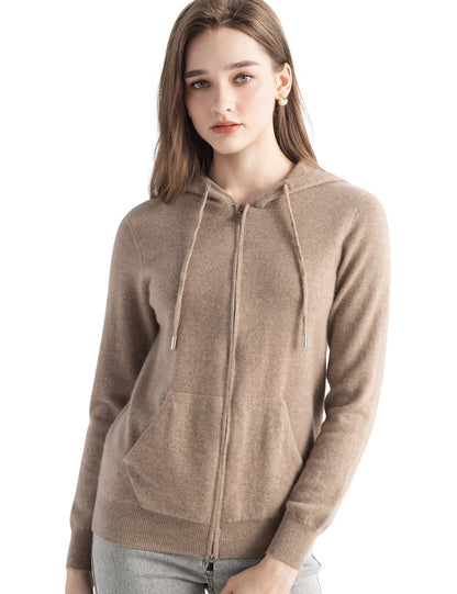 Hooded 100% Cashmere Sweater