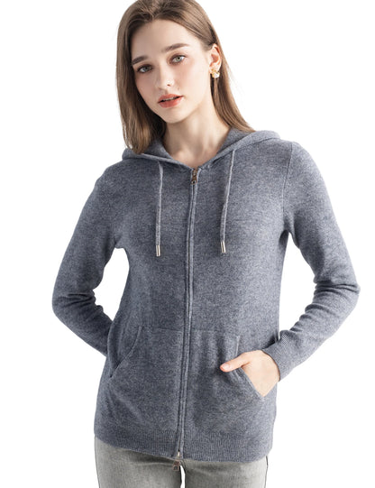 Hooded 100% Cashmere Sweater