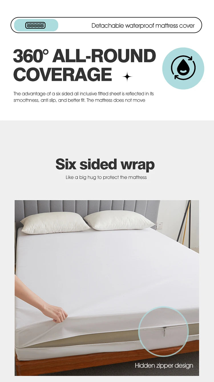 Waterproof Mattress Protector with Zipper