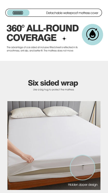 Waterproof Mattress Protector with Zipper