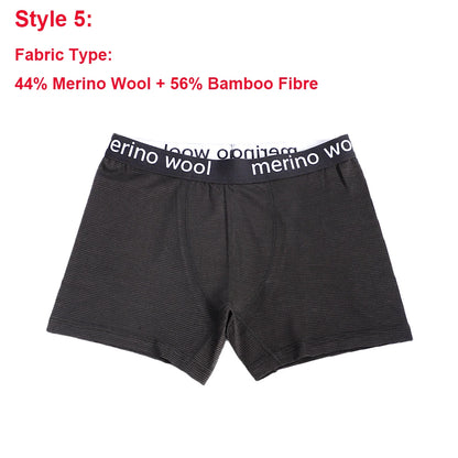 Men's Underwear 40% Merino Wool Blend Boxershorts