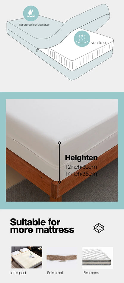 Waterproof Mattress Protector with Zipper