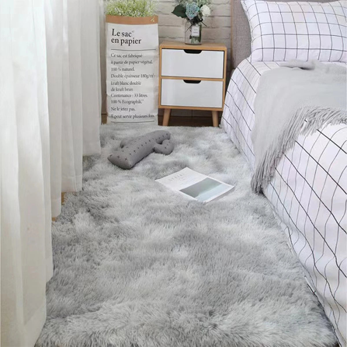 Soft Area Rugs Bedroom Carpet Fluffy