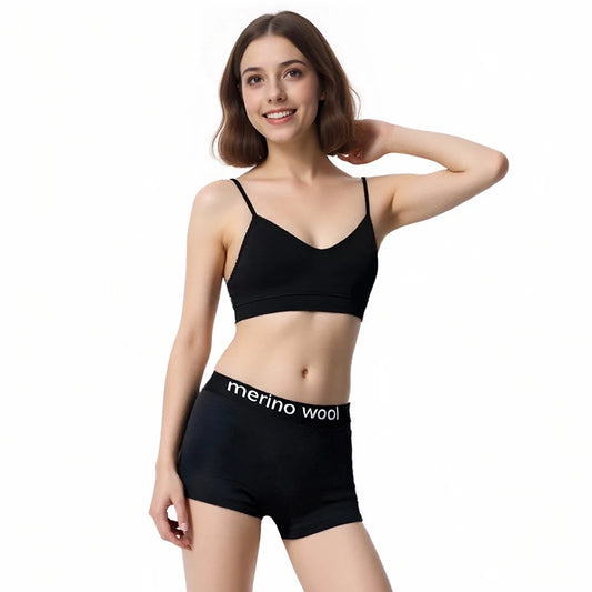 Women's Merino Wool Blend Boxer Briefs