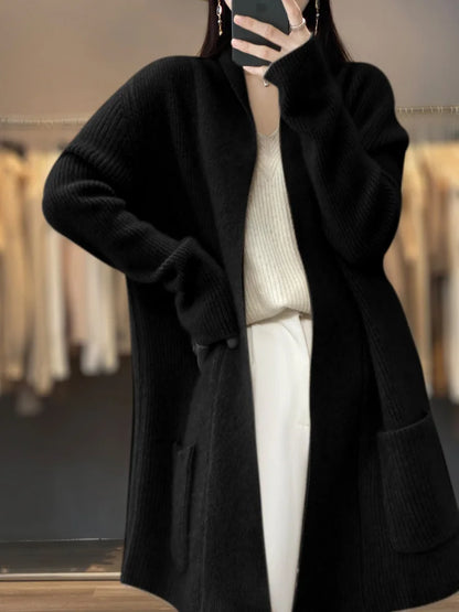 Knitted Cardigan 100% Merino Wool