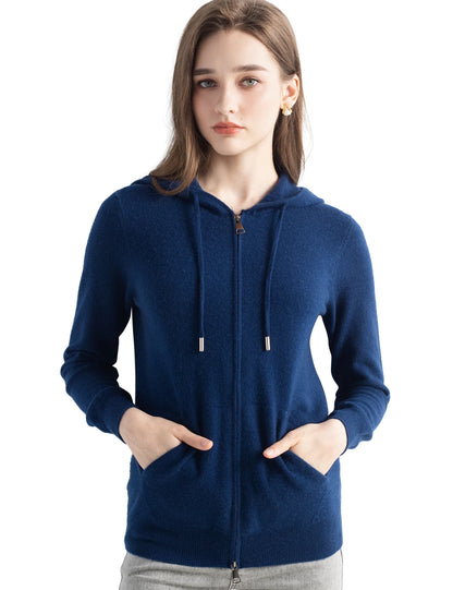 Hooded 100% Cashmere Sweater