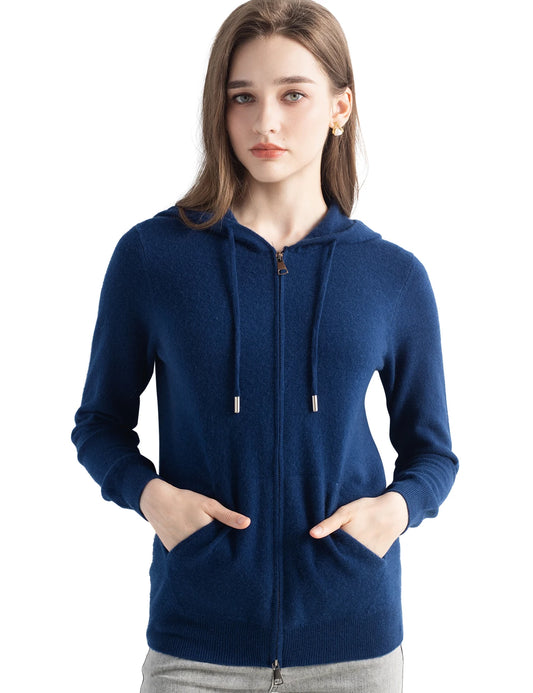 Hooded 100% Cashmere Sweater