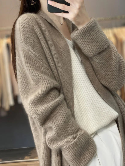 Knitted Cardigan 100% Merino Wool