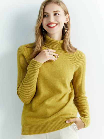 Cashmere Women's Knitted 100% Merino Wool Sweater