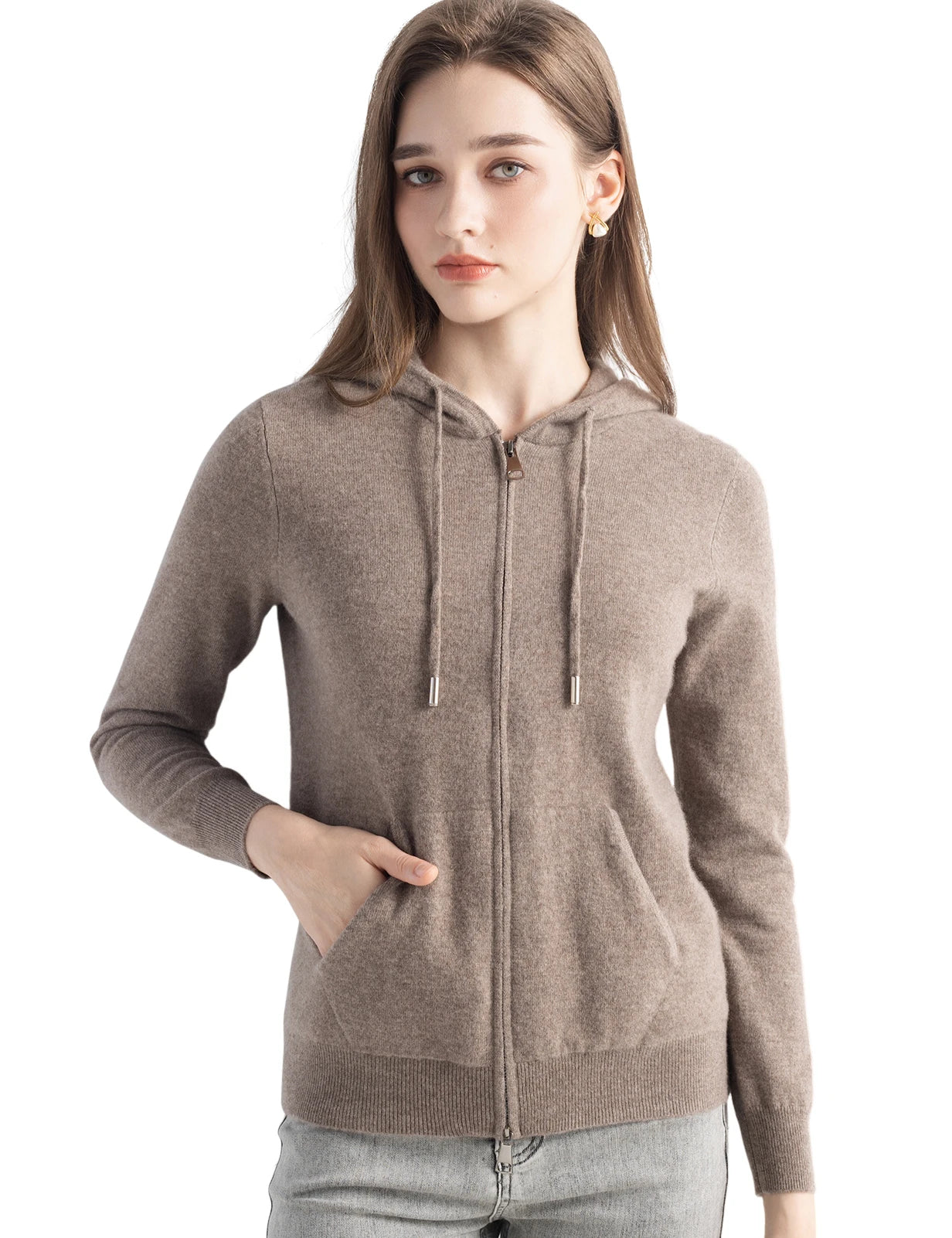Hooded 100% Cashmere Sweater