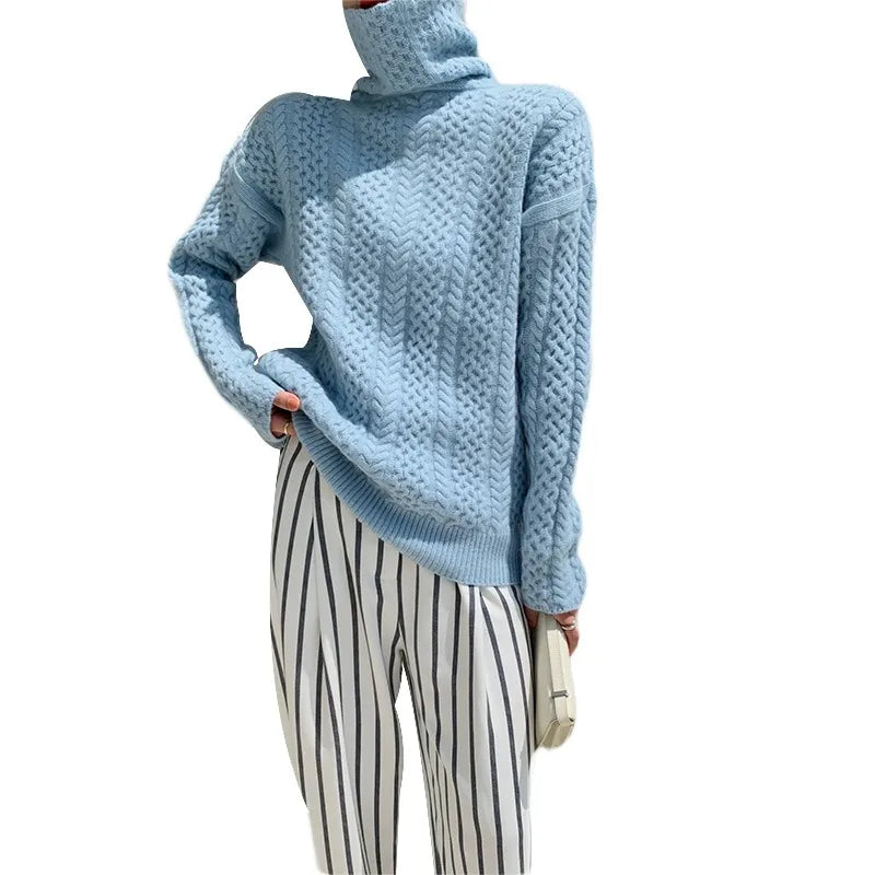 Cashmere High Neck Sweater
