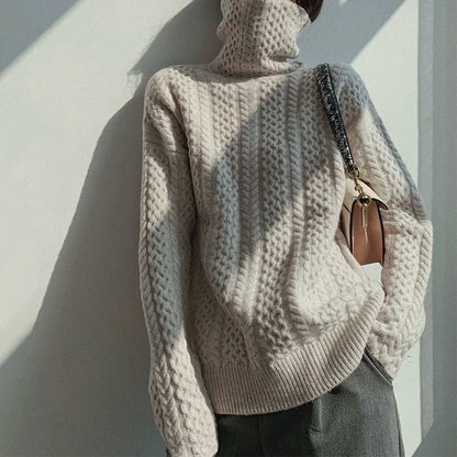 Cashmere High Neck Sweater