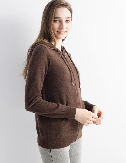 Hooded 100% Cashmere Sweater