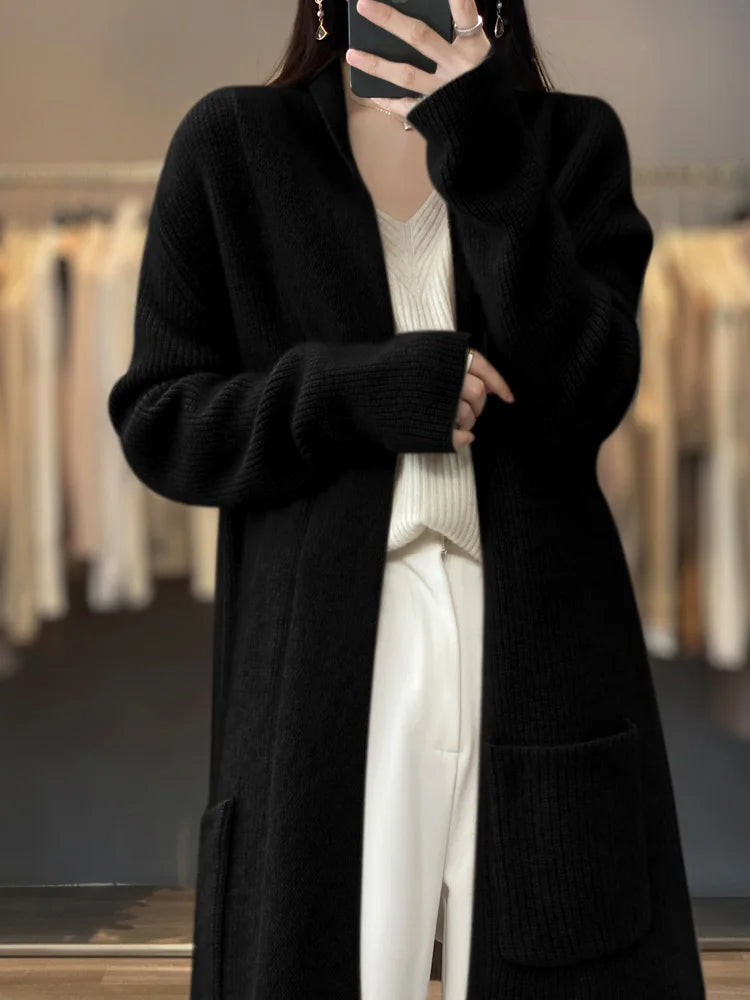 Knitted Cardigan 100% Merino Wool