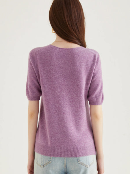 Women's 100% Merino Wool Sweater V-neck 40% off when add to cart!